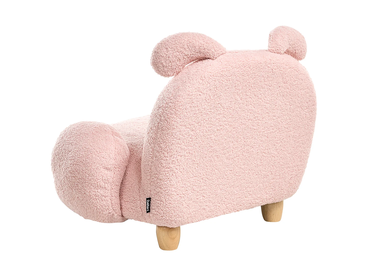 Fauteuil pour enfants Lapin KANNA Bouclé Rose pastel
