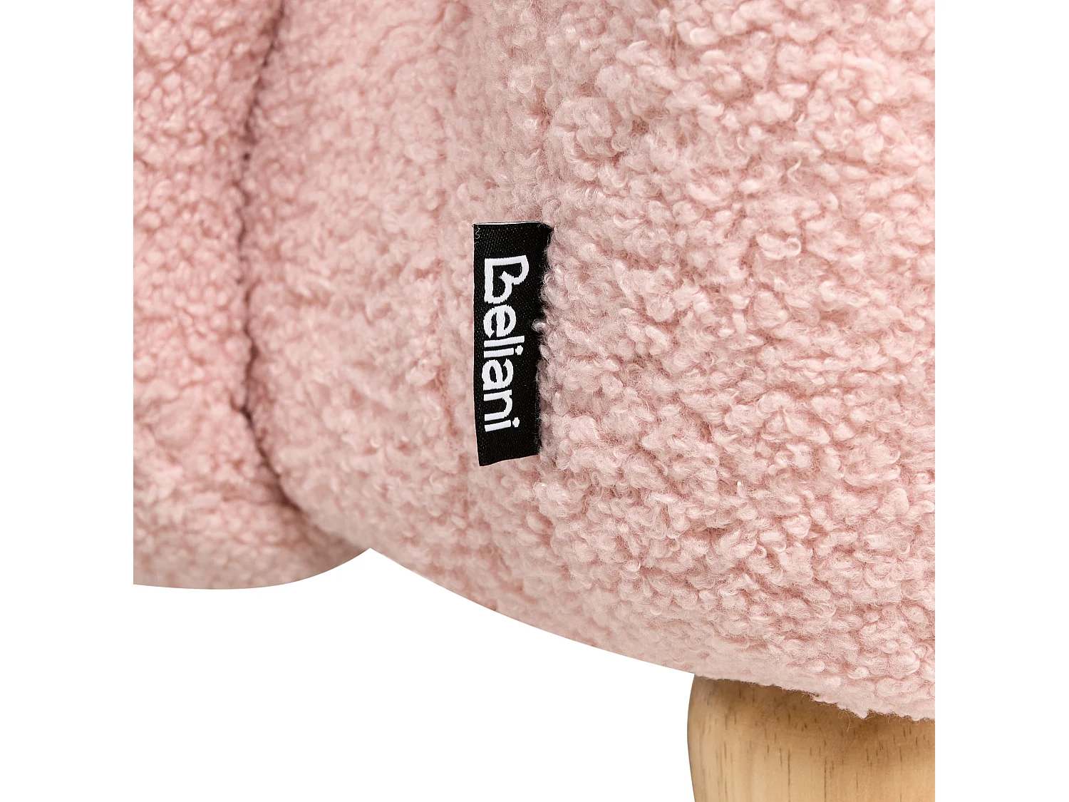 Fauteuil pour enfants Lapin KANNA Bouclé Rose pastel