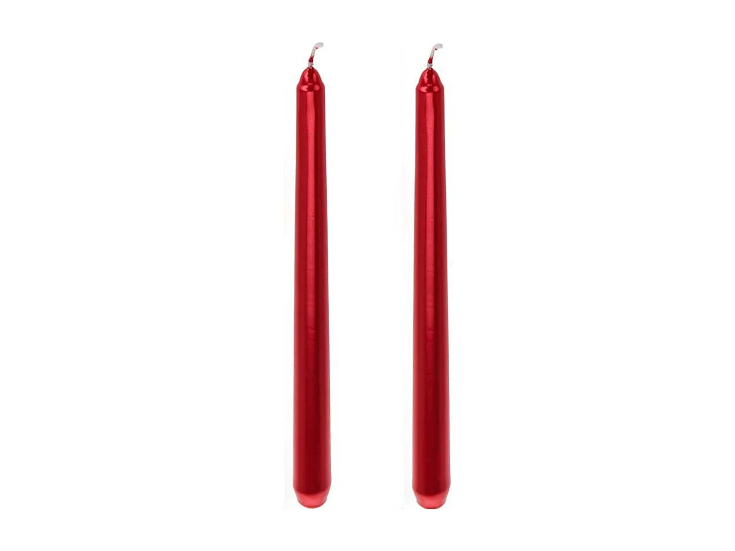 Set 2 velas Prices London rojo 25 cm