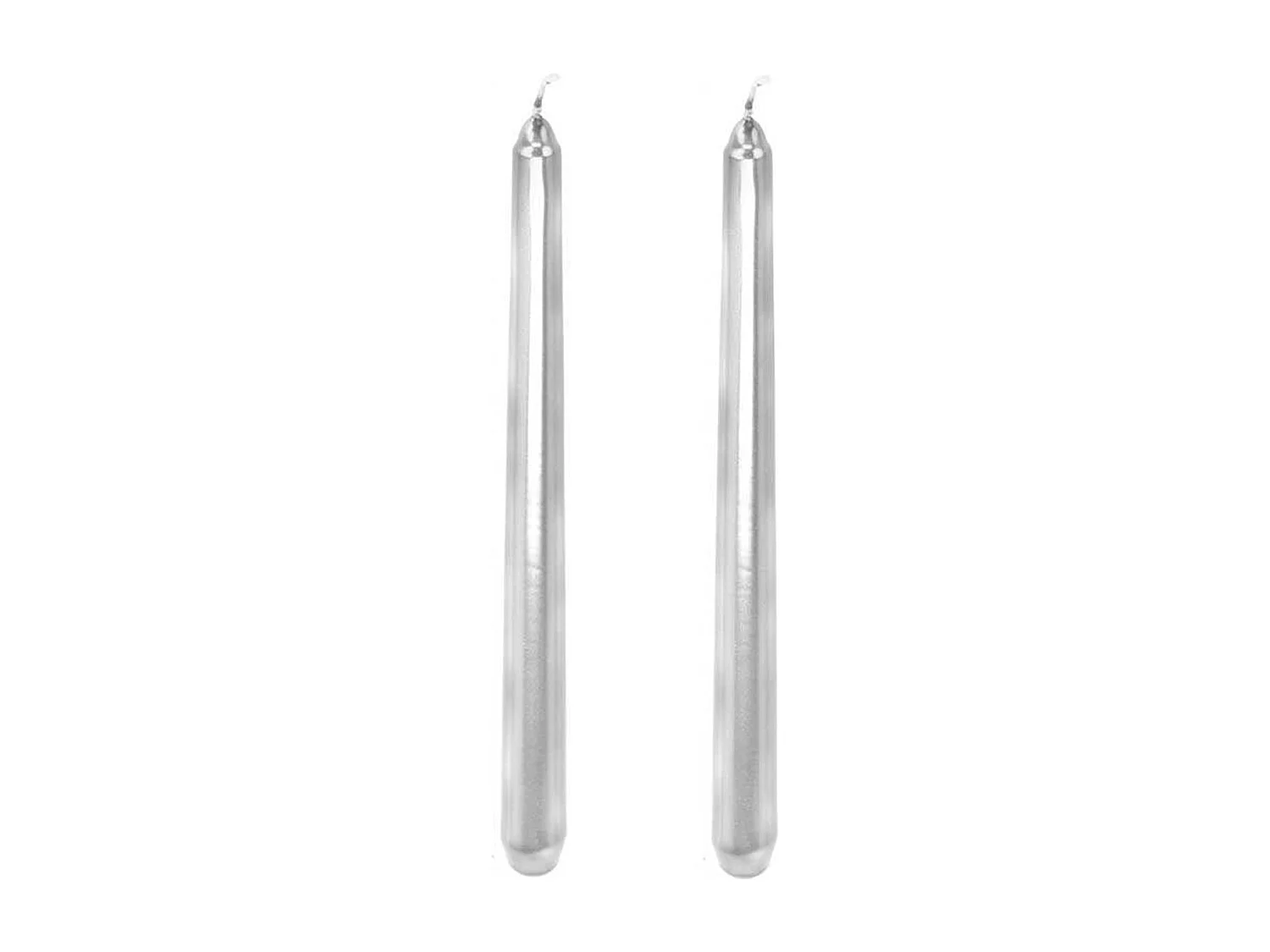 Set 2 velas Prices London plata 25 cm