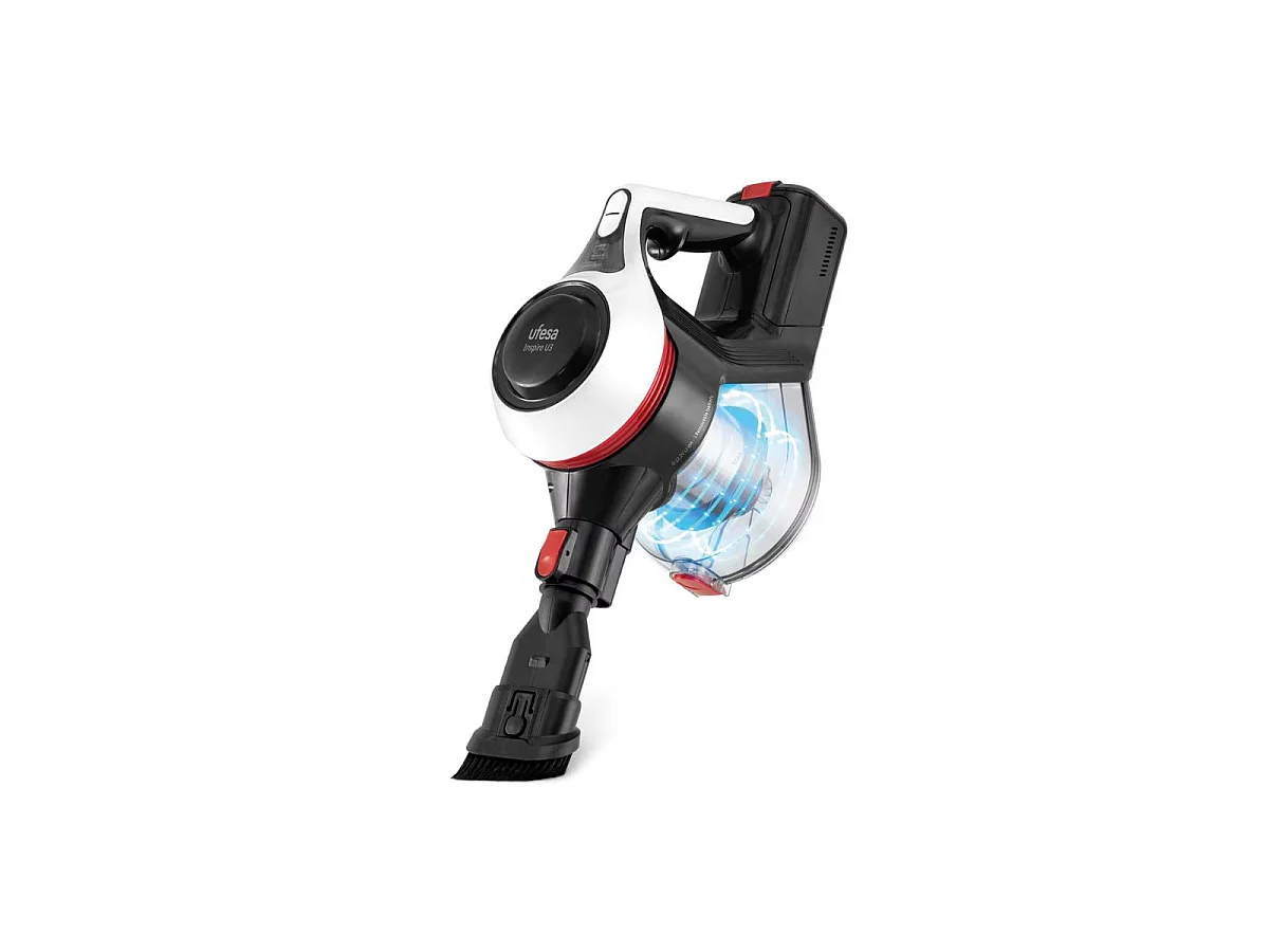 Aspirador vertical Ufesa U3 130W 2 velocidades + accesorios gris