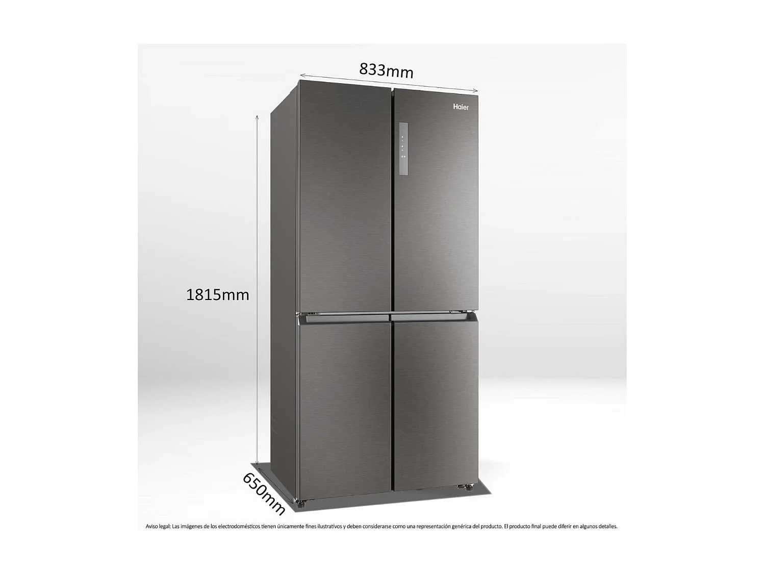 Frigorífico americano Haier HCR3818ENMD No Frost 467L E inox