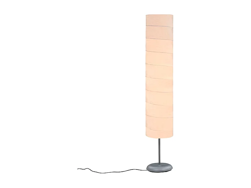 Lámpara de pie con soporte 60W E27 blanco Ø22x121 cm