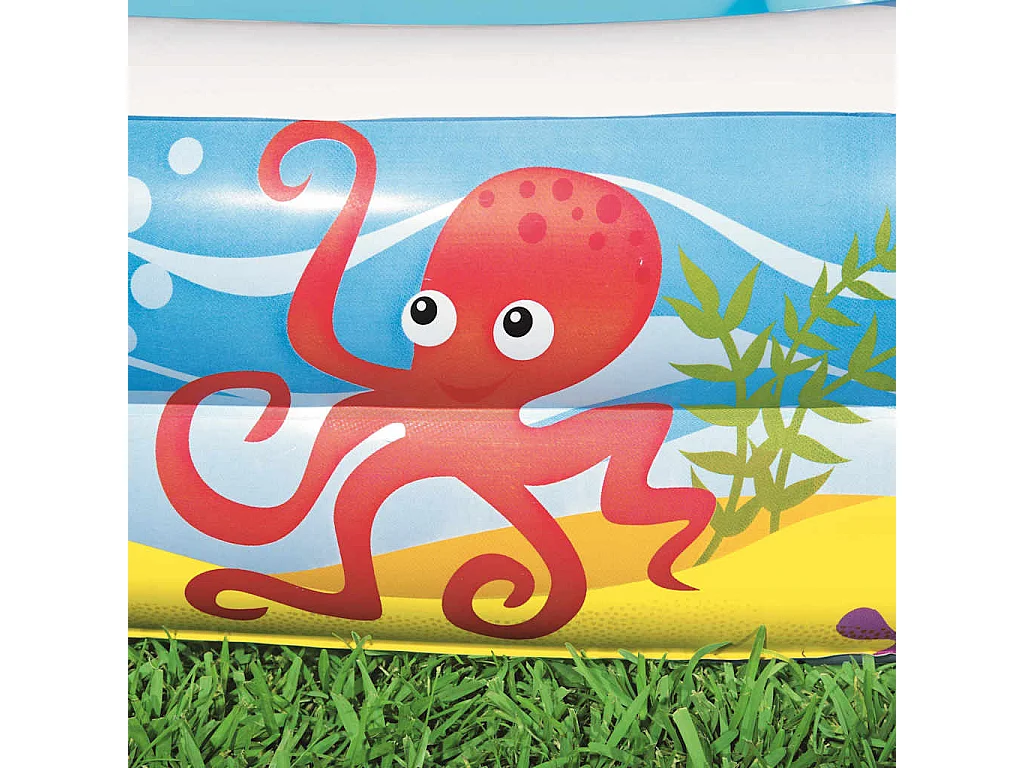 Piscina Gonfiabile Bestway con Tetto Blu 140x140x114 cm - Divertimento e Sicuro Intrattenimento Estivo