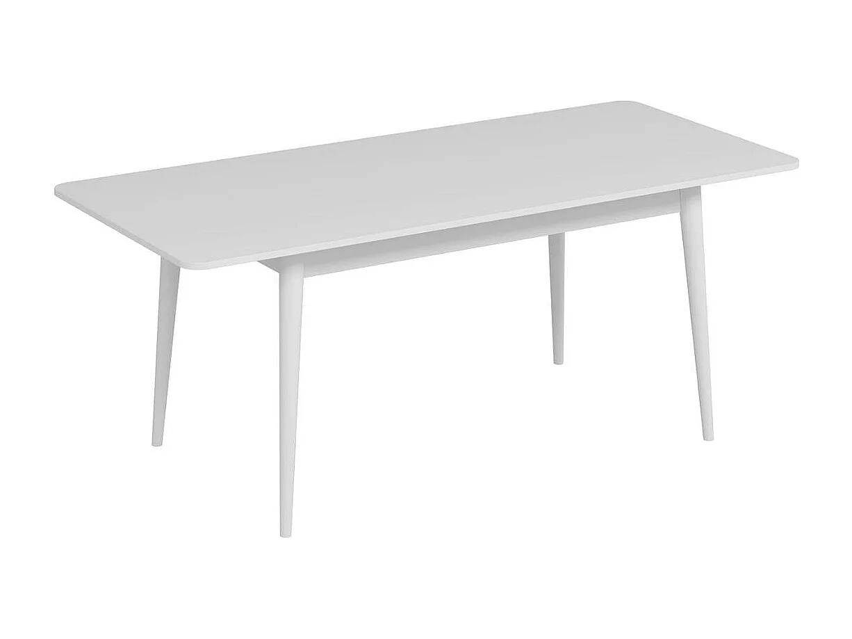 Mesa de comedor Kale extensible blanco 77x160-200x90 cm