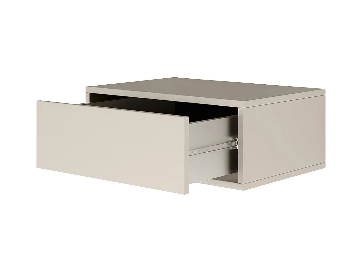 Table de chevet suspendue – avec tiroir – gris cachemire – 50 cm – FRAMME