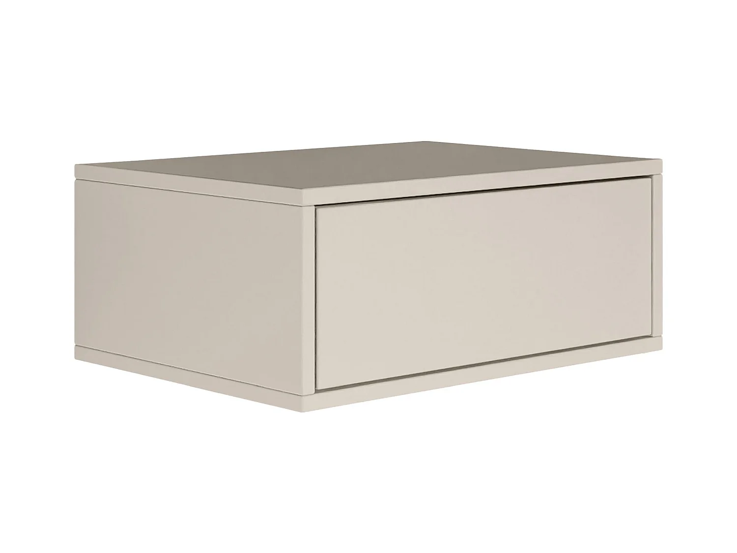 Table de chevet suspendue – avec tiroir – gris cachemire – 50 cm – FRAMME