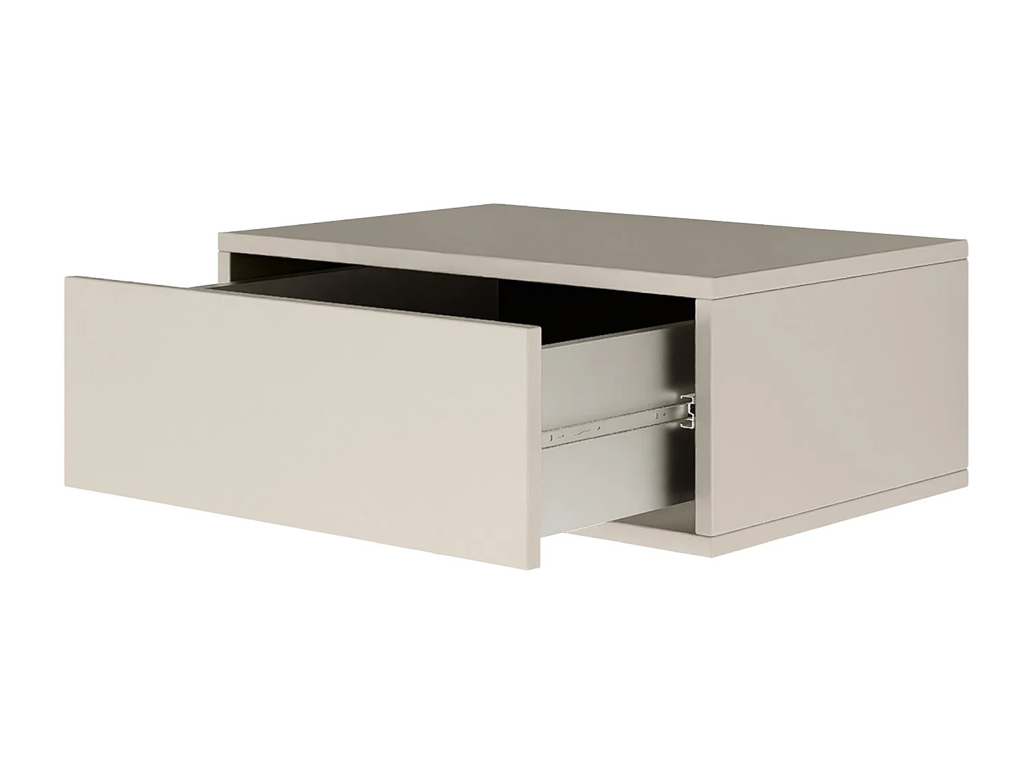 Table de chevet suspendue – avec tiroir – gris cachemire – 50 cm – FRAMME