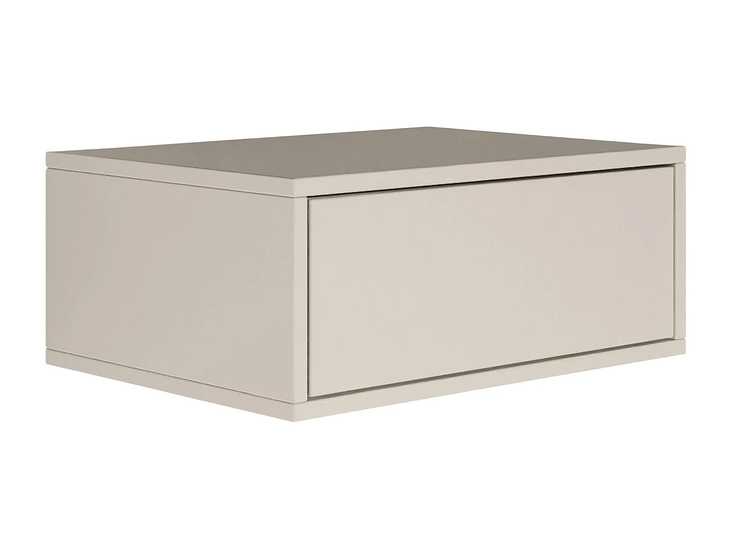 Table de chevet suspendue – avec tiroir – gris cachemire – 50 cm – FRAMME