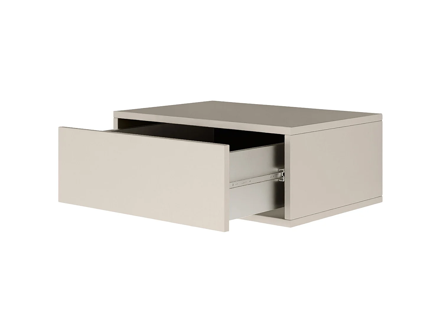 Table de chevet suspendue – avec tiroir – gris cachemire – 50 cm – FRAMME