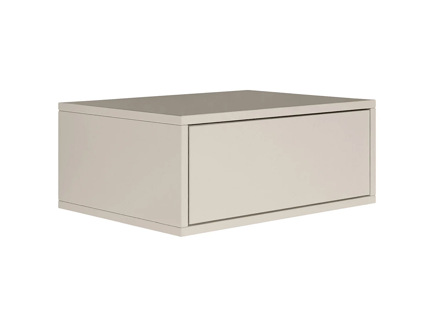 Table de chevet suspendue – avec tiroir – gris cachemire – 50 cm – FRAMME