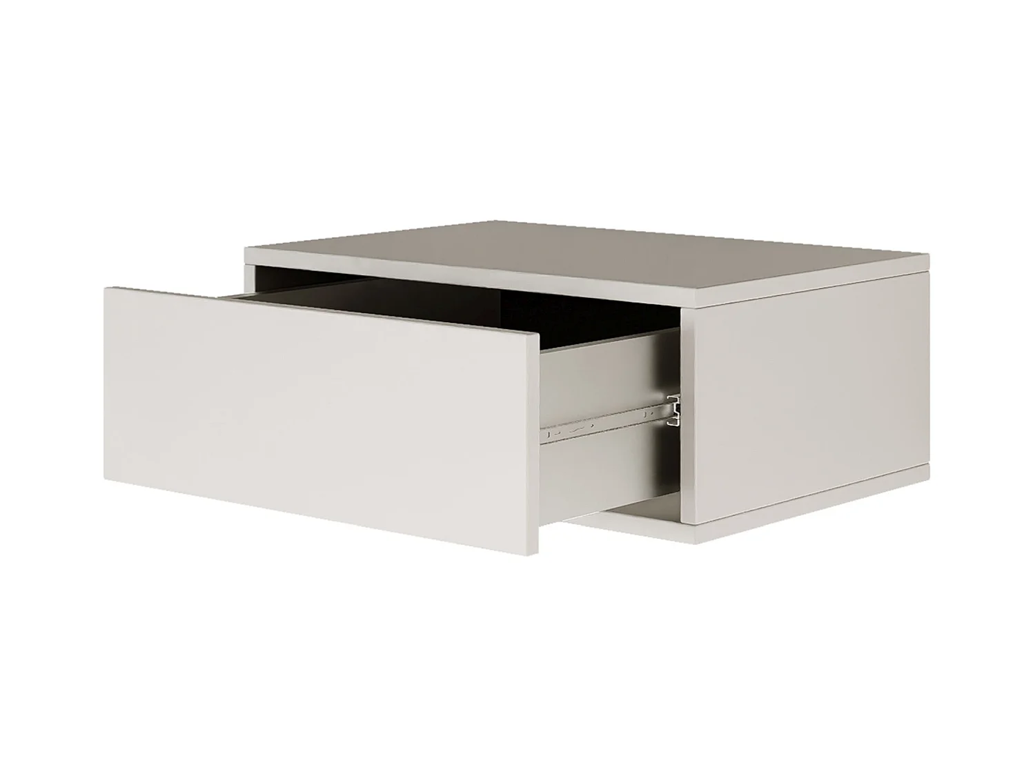 Table de chevet suspendue – avec tiroir – blanc – 50 cm – FRAMME