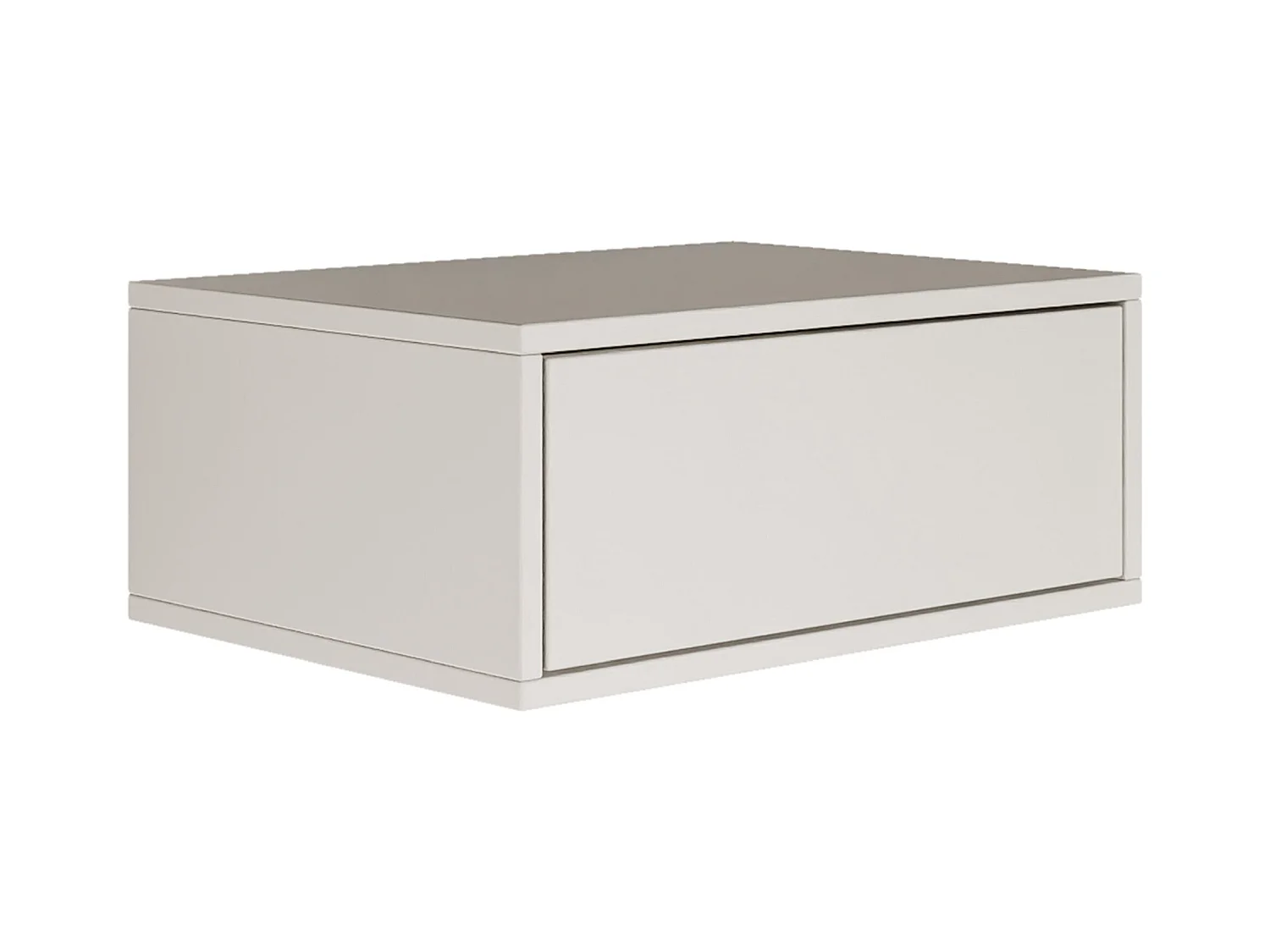 Table de chevet suspendue – avec tiroir – blanc – 50 cm – FRAMME