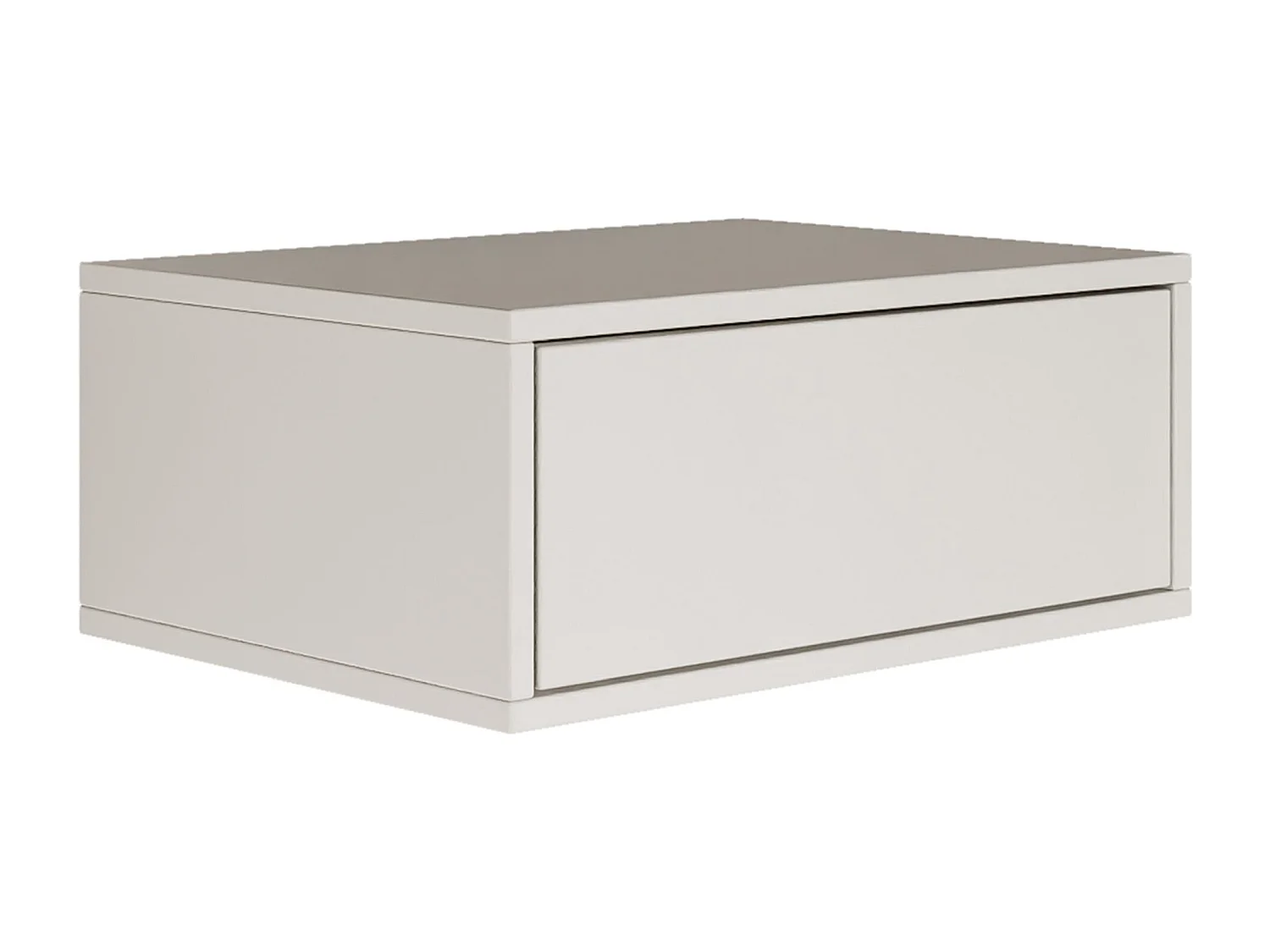 Table de chevet suspendue – avec tiroir – blanc – 50 cm – FRAMME