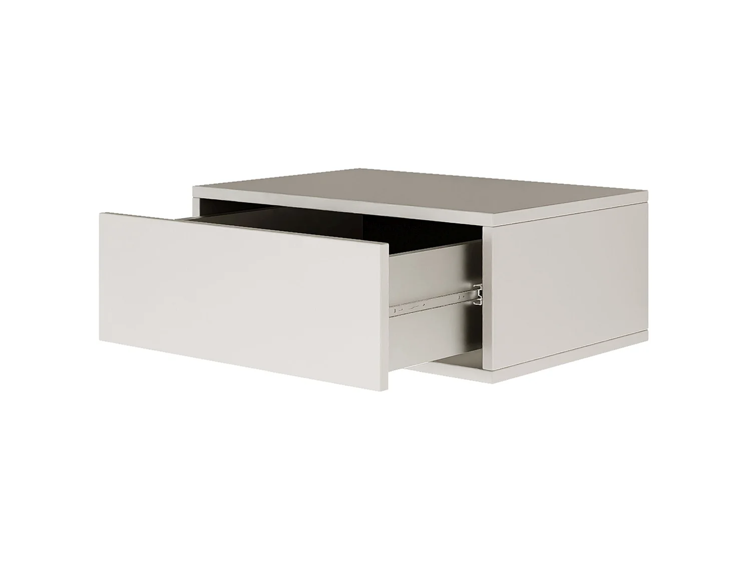 Table de chevet suspendue – avec tiroir – blanc – 50 cm – FRAMME