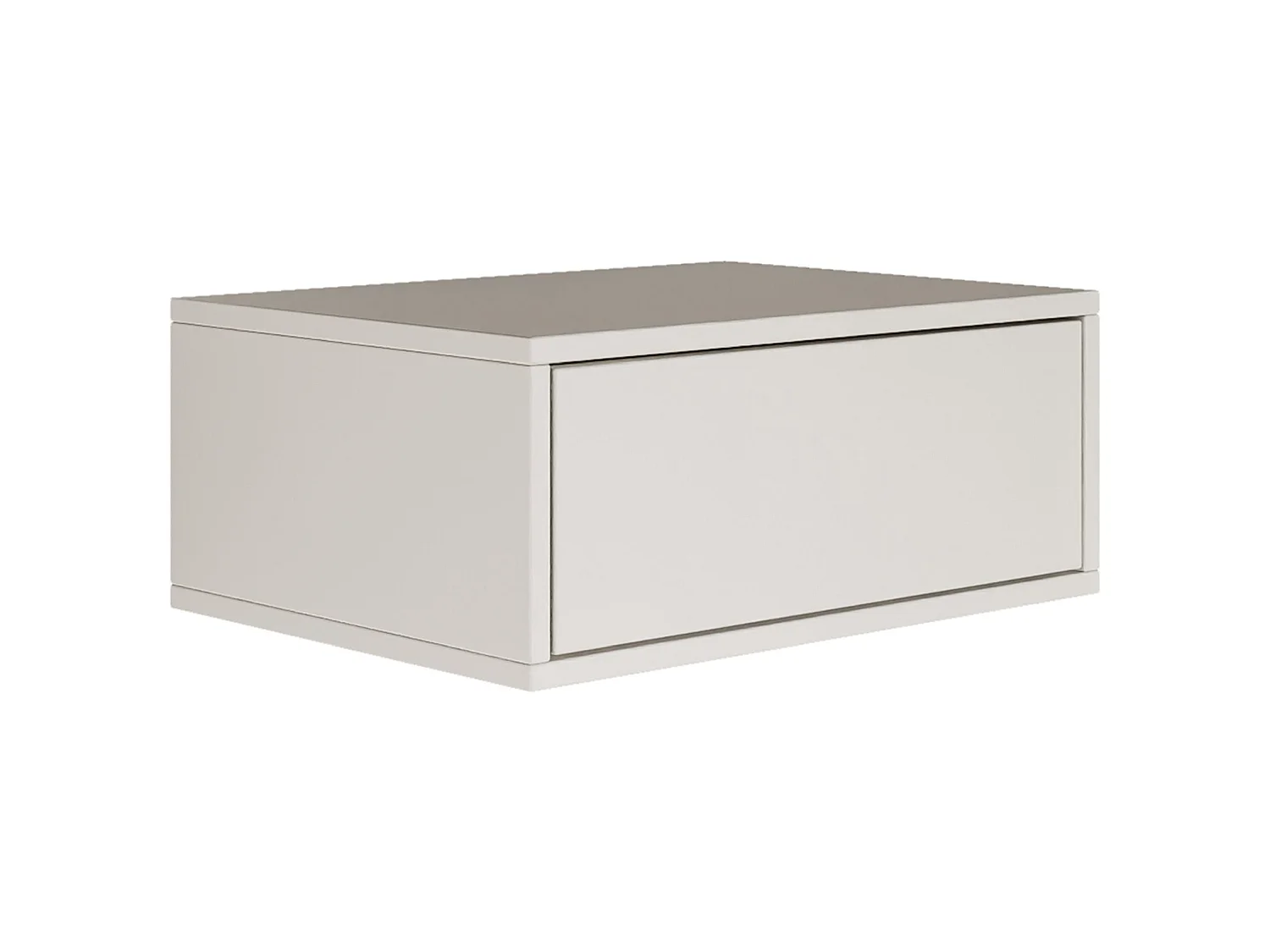 Table de chevet suspendue – avec tiroir – blanc – 50 cm – FRAMME