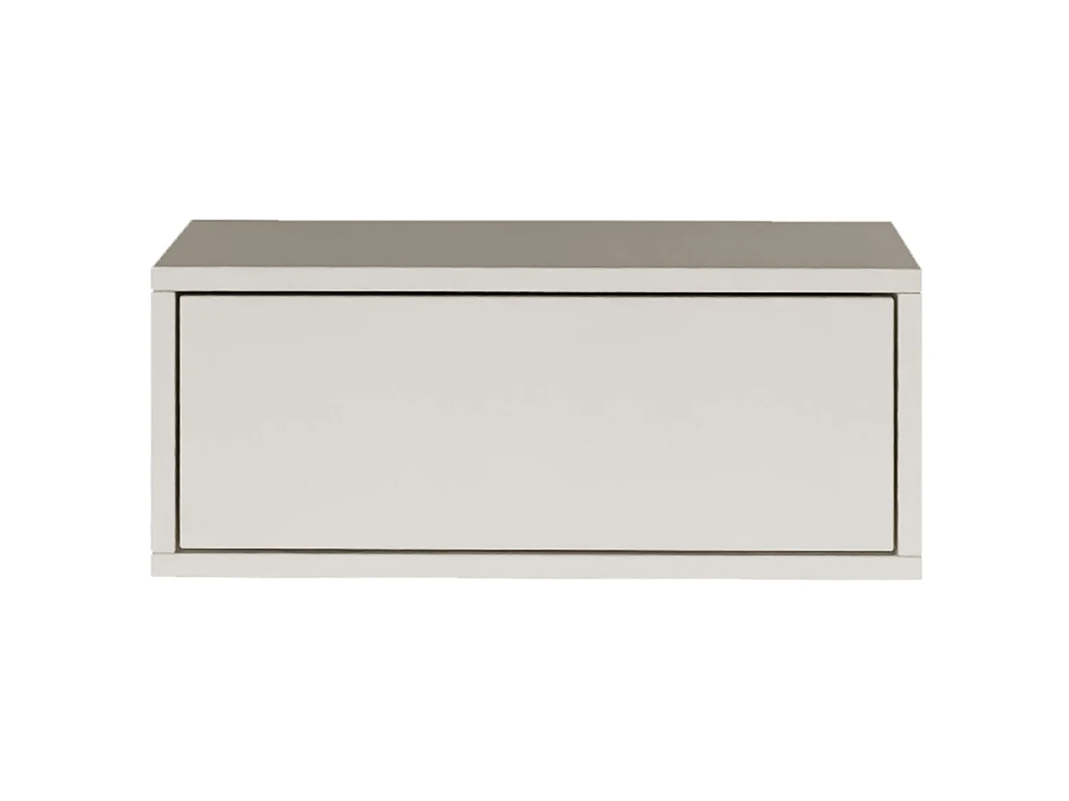Table de chevet suspendue – avec tiroir – blanc – 50 cm – FRAMME