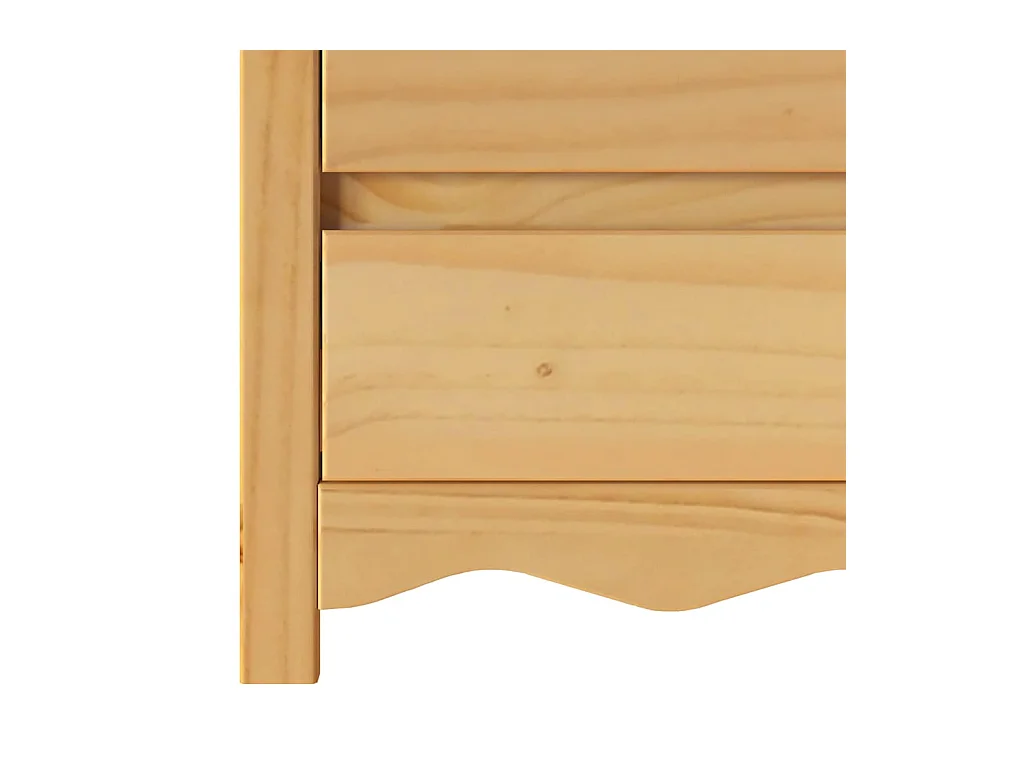 Cabinet de chevet Chêne 45 x 35 x 56 cm Bois massif en pin