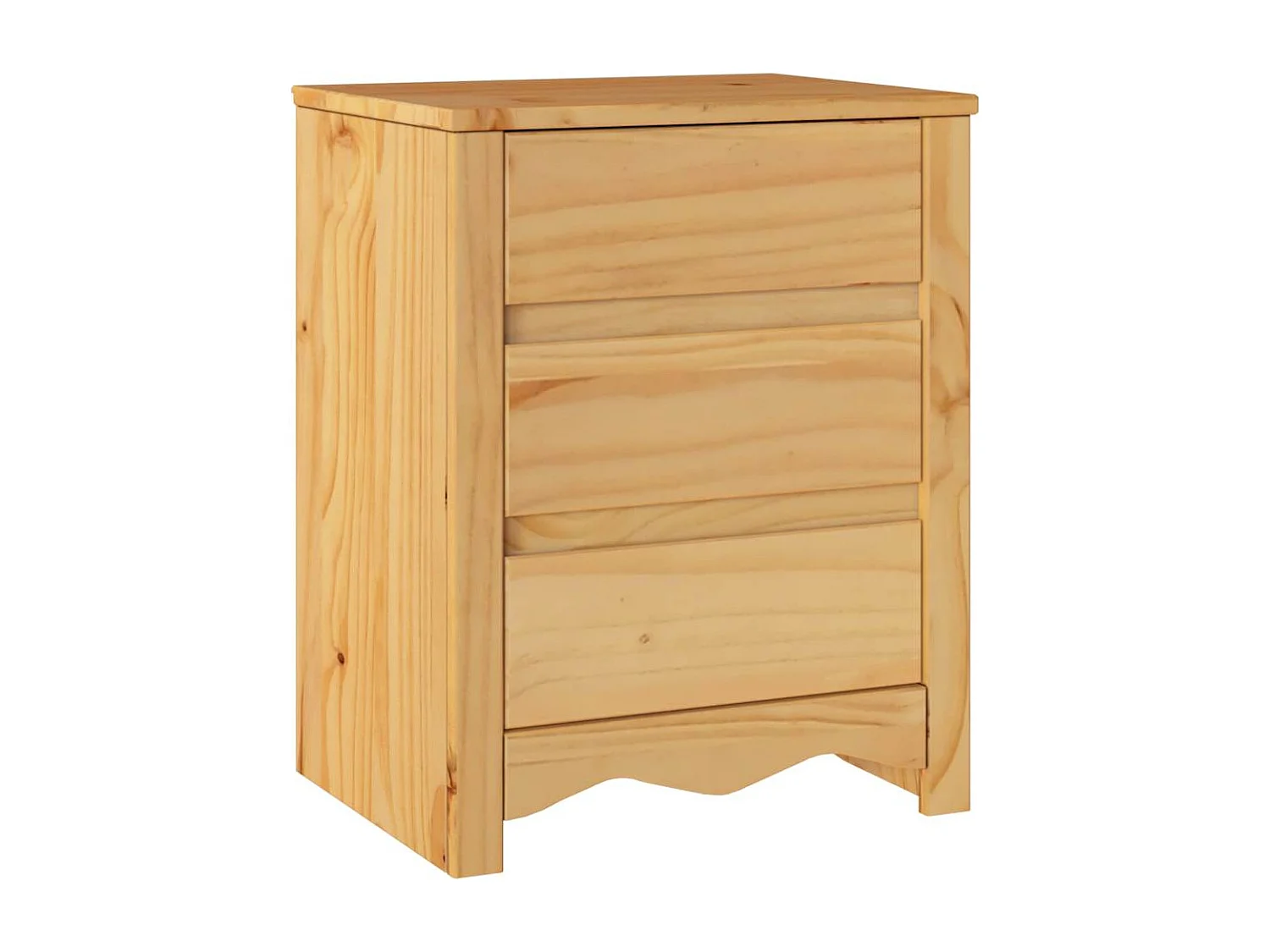 Table basse Drammen Chêne 45 x 35 x 56 cm Bois de pin massif