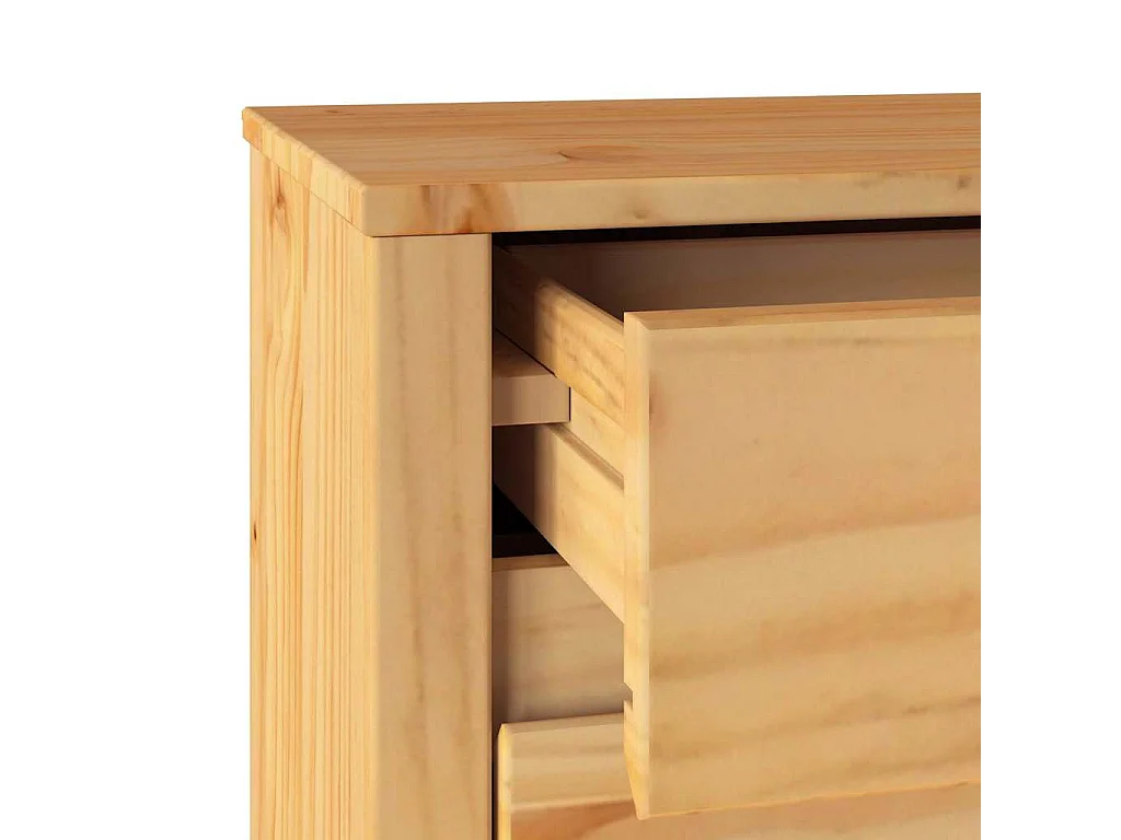 Table basse Drammen Chêne 45 x 35 x 56 cm Bois de pin massif