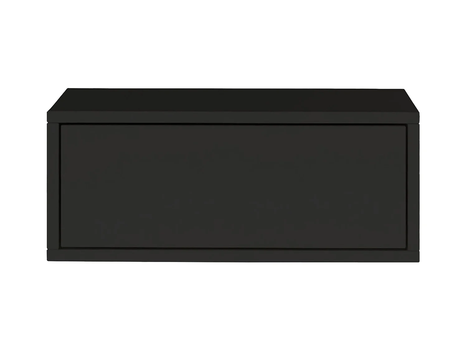 Table de chevet suspendue – avec tiroir – noir – 50 cm – FRAMME