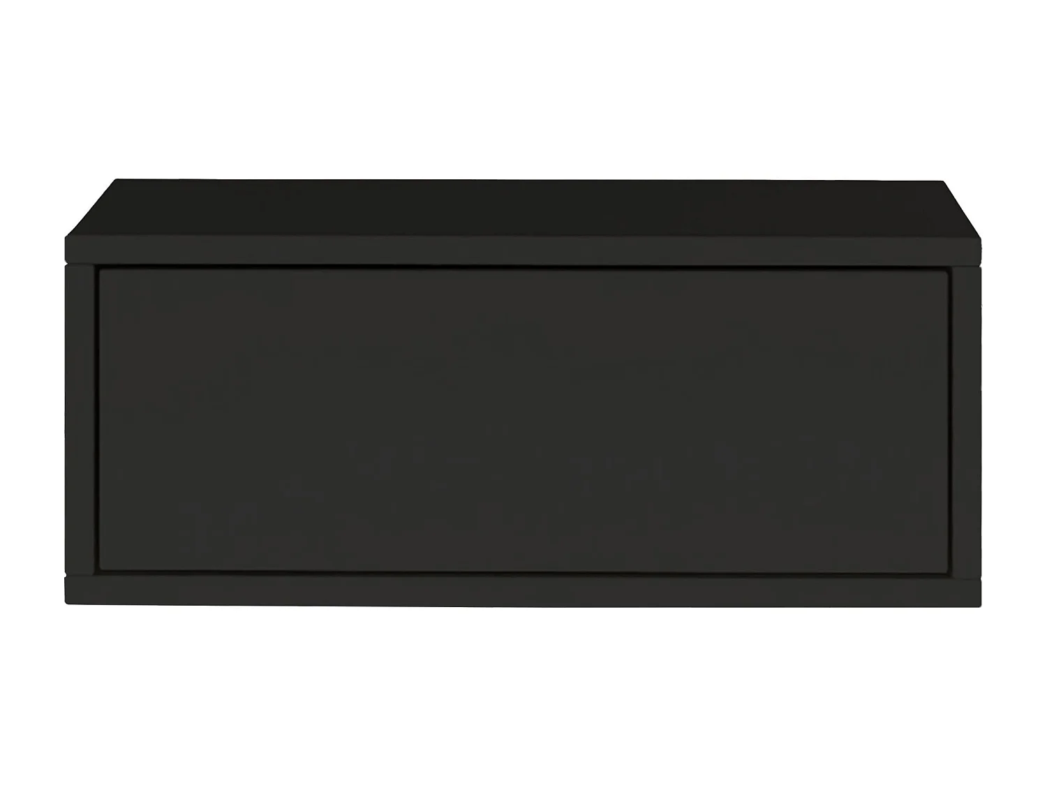 Table de chevet suspendue – avec tiroir – noir – 50 cm – FRAMME