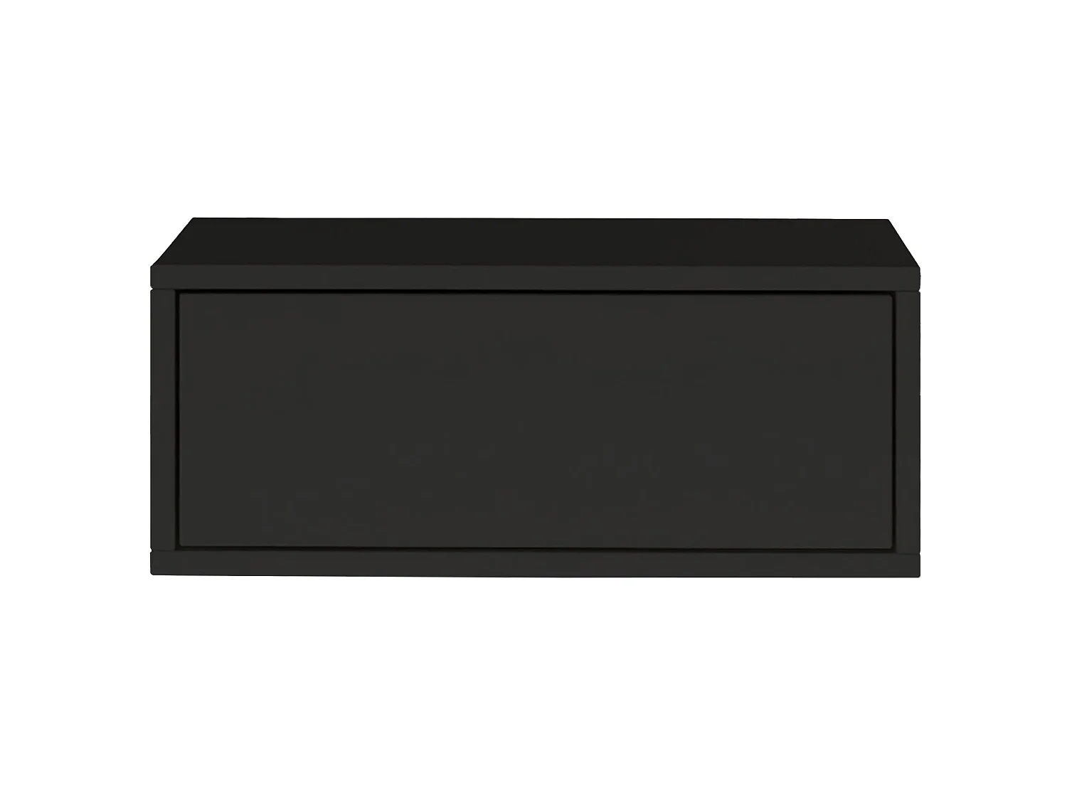 Table de chevet suspendue – avec tiroir – noir – 50 cm – FRAMME