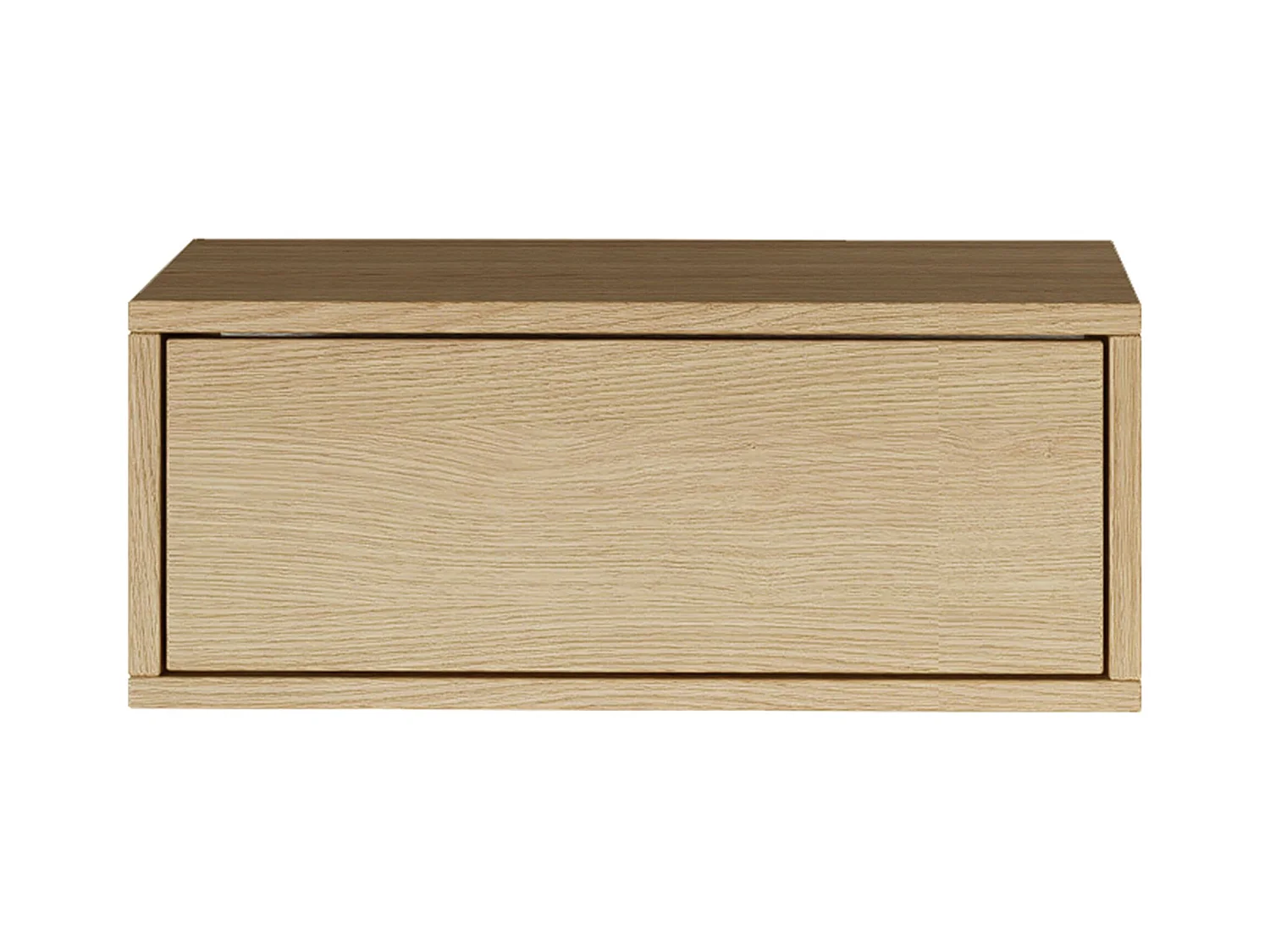 Table de chevet suspendue – avec tiroir – effet bois chêne – 50 cm – FRAMME