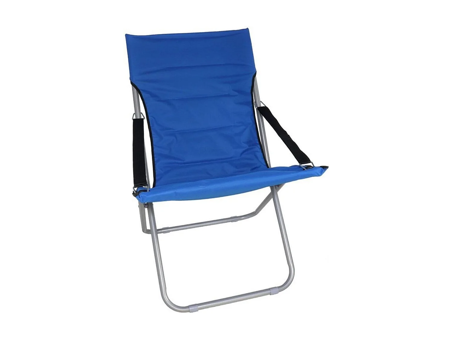 Silla de playa Verona diseño plegable azul 92x65x68 cm