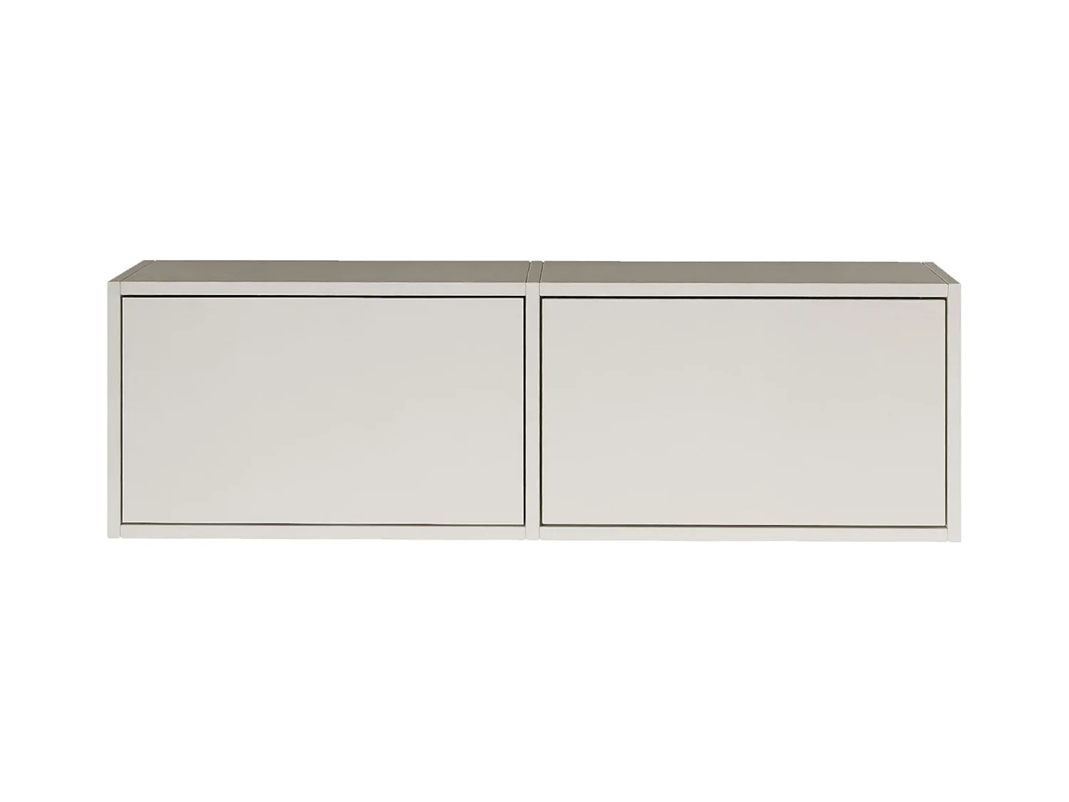 Meuble TV avec 2 abattants – blanc – 100 cm – FRAMME