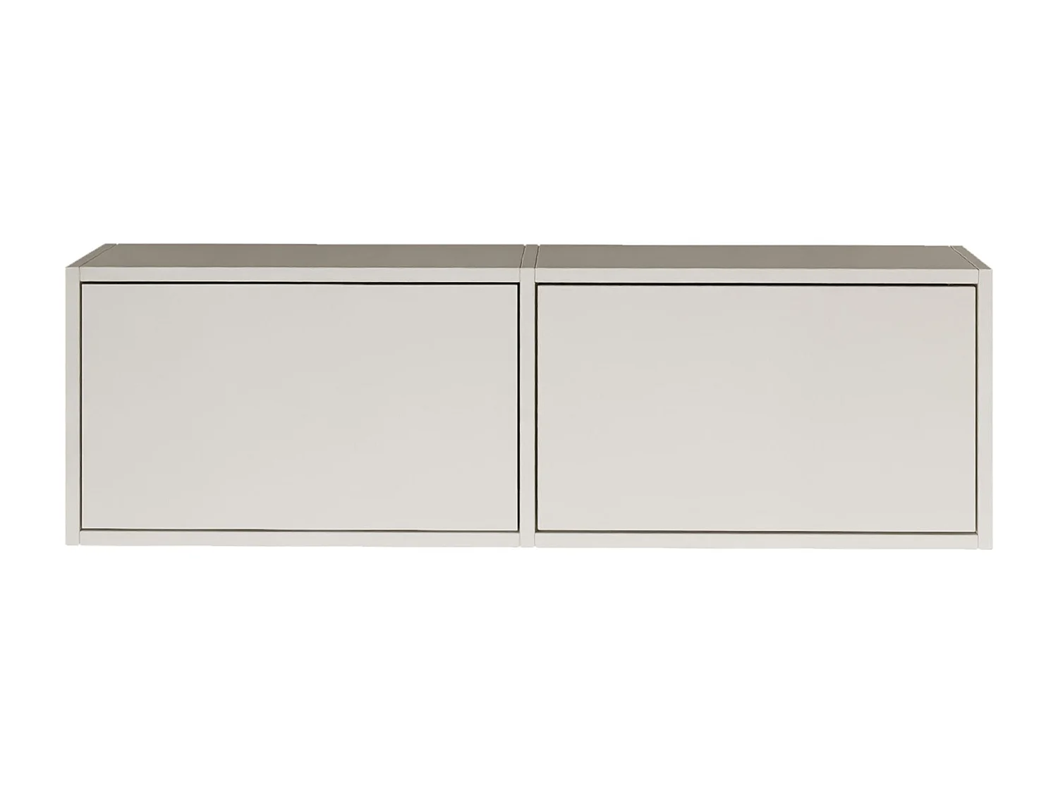 Meuble TV avec 2 abattants – blanc – 100 cm – FRAMME