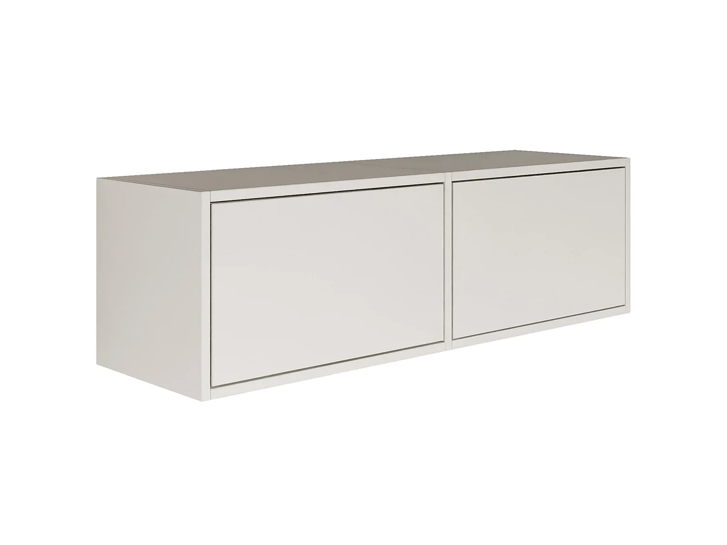 TV-Lowboard mit 2 Klappen – Weiß – 100 cm – FRAMME