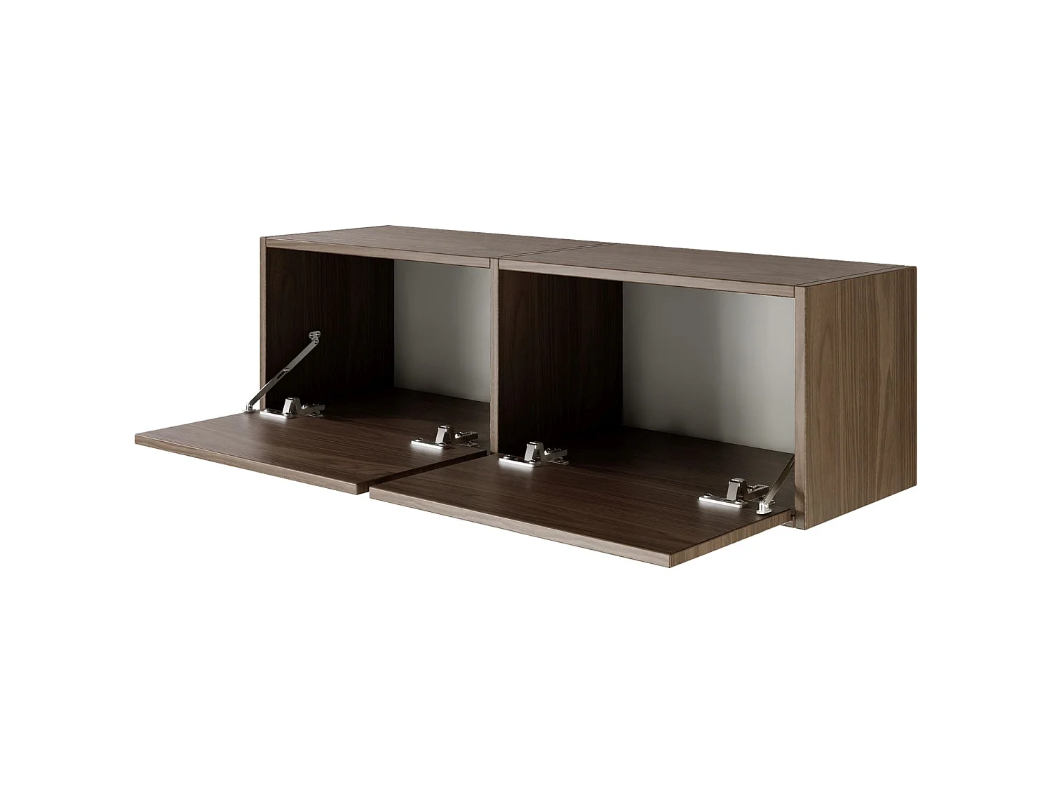 TV-Lowboard mit 2 Klappen – Holzoptik Walnuss – 100 cm – FRAMME