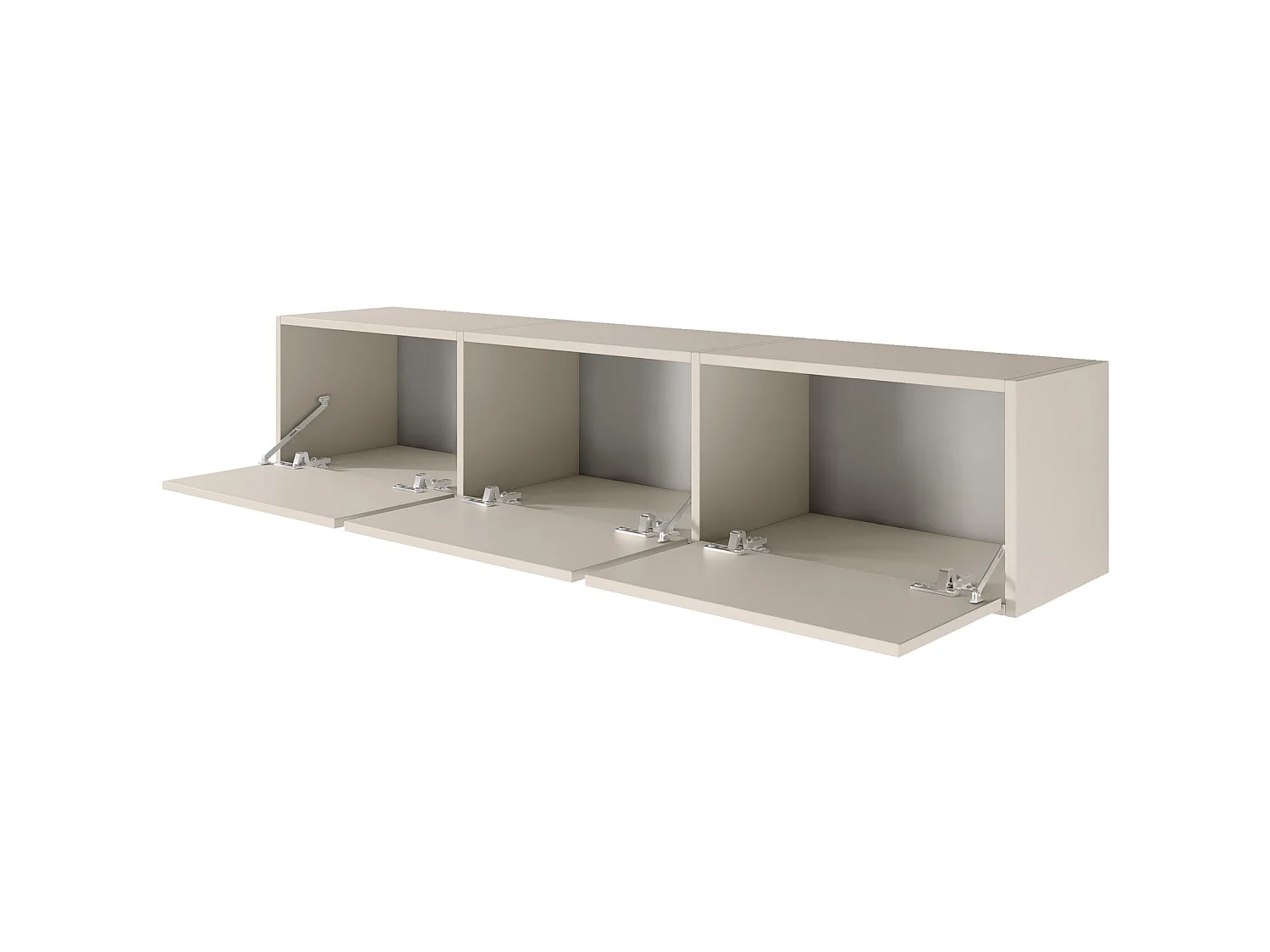TV-Lowboard mit 3 Klappen – Kaschmirgrau – 150 cm – FRAMME
