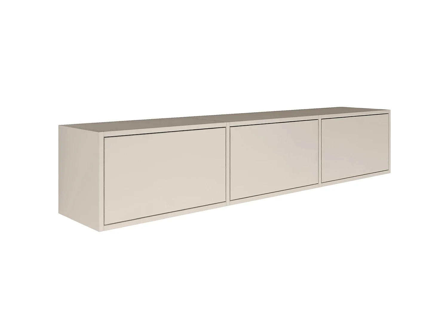 TV-Lowboard mit 3 Klappen – Kaschmirgrau – 150 cm – FRAMME