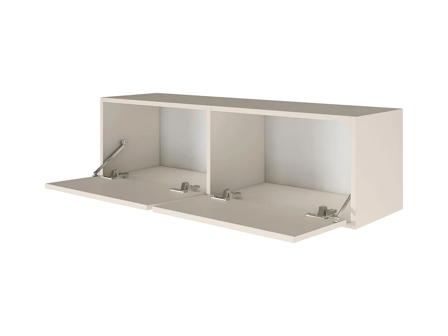 Meuble TV avec 2 abattants – gris cachemire – 100 cm – FRAMME