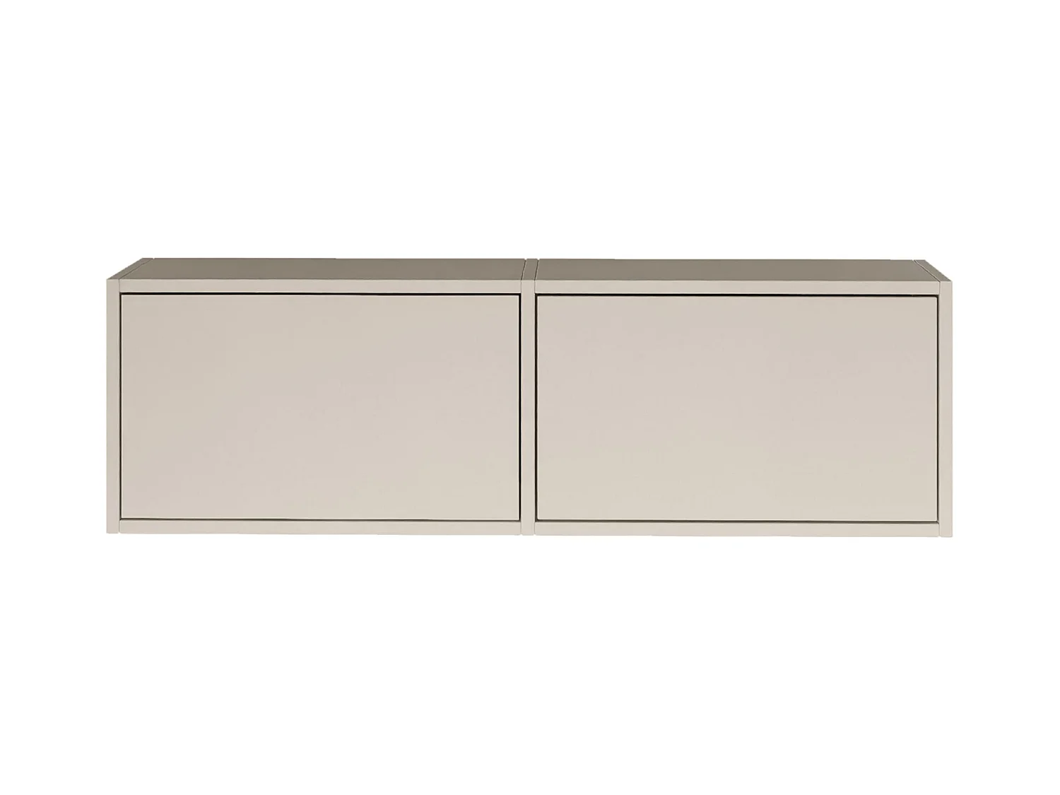 Meuble TV avec 2 abattants – gris cachemire – 100 cm – FRAMME