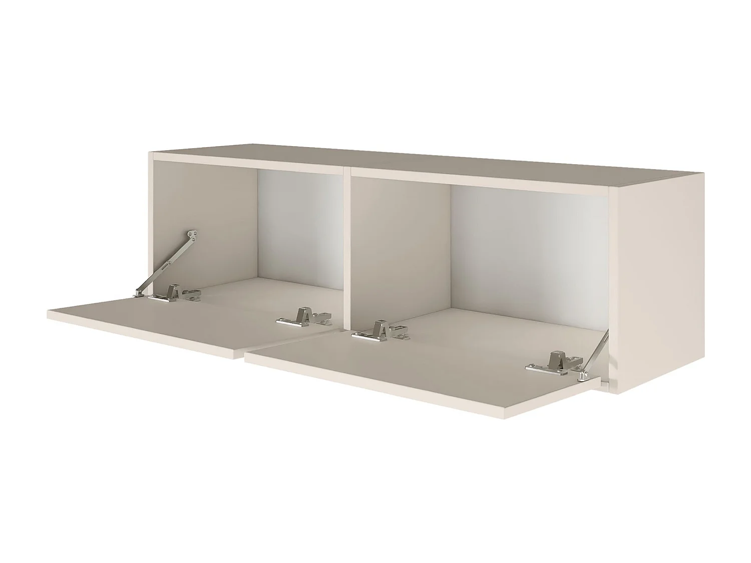 Meuble TV avec 2 abattants – gris cachemire – 100 cm – FRAMME