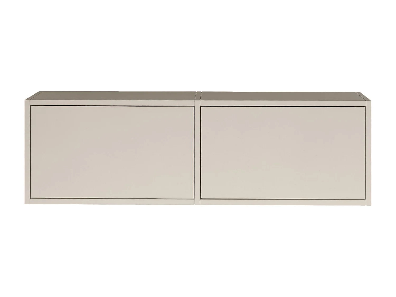 Meuble TV avec 2 abattants – gris cachemire – 100 cm – FRAMME