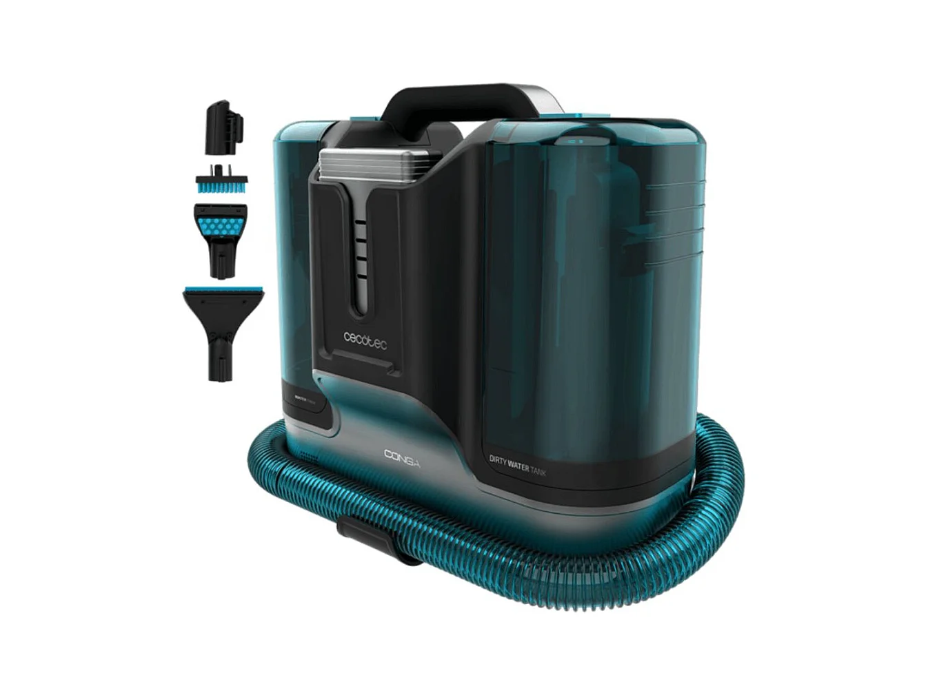 Aspirador de tapicerías Cecotec Conga Carpet&Spot Clean Liberty XL 150W 2 depósitos negro/azul