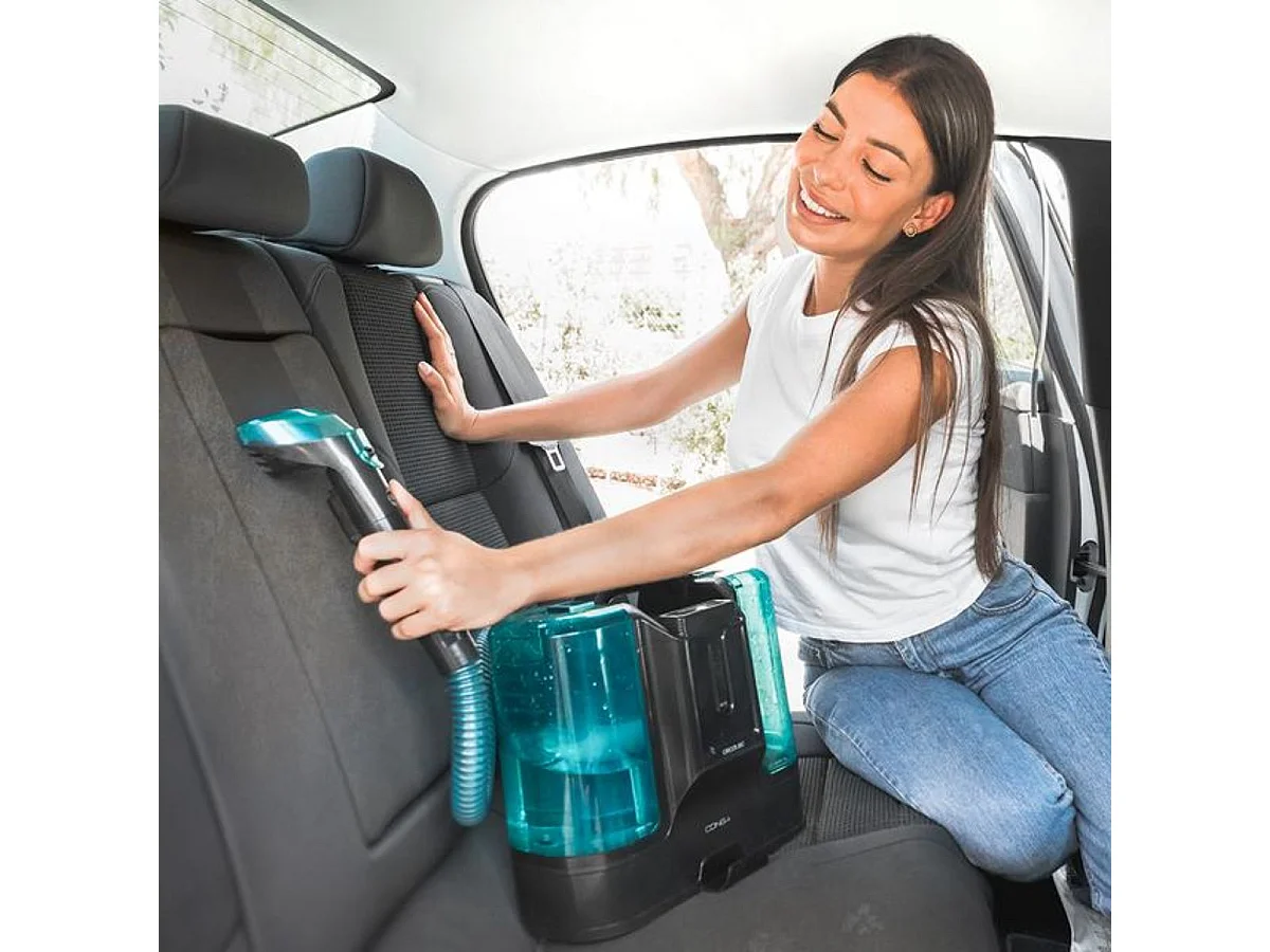 Aspirador de tapicerías Cecotec Conga Carpet&Spot Clean Liberty XL 150W 2 depósitos negro/azul