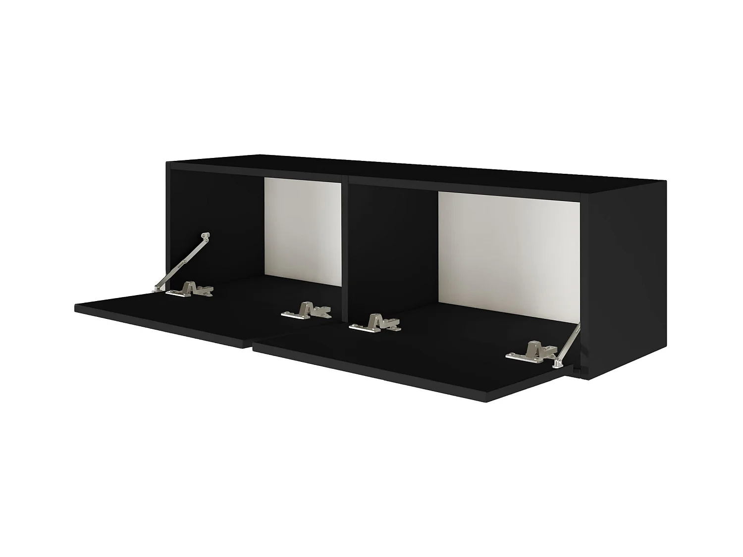 Meuble TV avec 2 abattants – noir – 100 cm – FRAMME