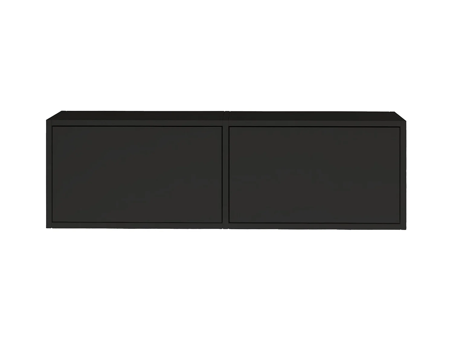 Meuble TV avec 2 abattants – noir – 100 cm – FRAMME