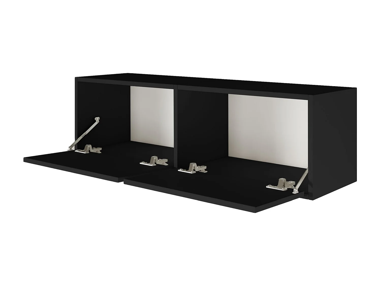 Meuble TV avec 2 abattants – noir – 100 cm – FRAMME