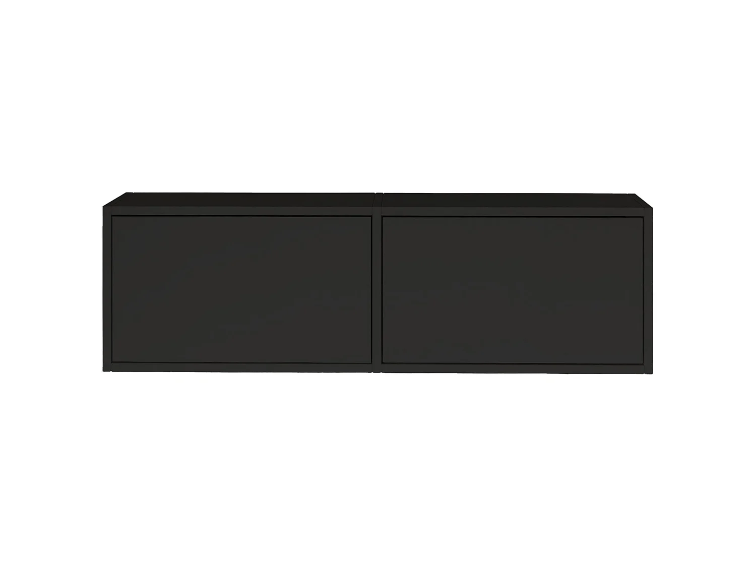 TV-Lowboard mit 2 Klappen – Schwarz – 100 cm – FRAMME
