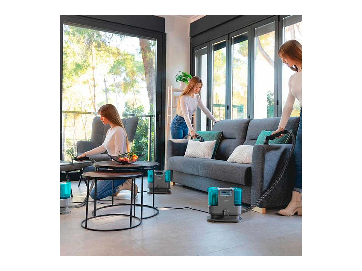 Aspirador de tapicerías Cecotec Conga PopStar 3000 CarpetClean 400W 3 en 1 doble depósito negro