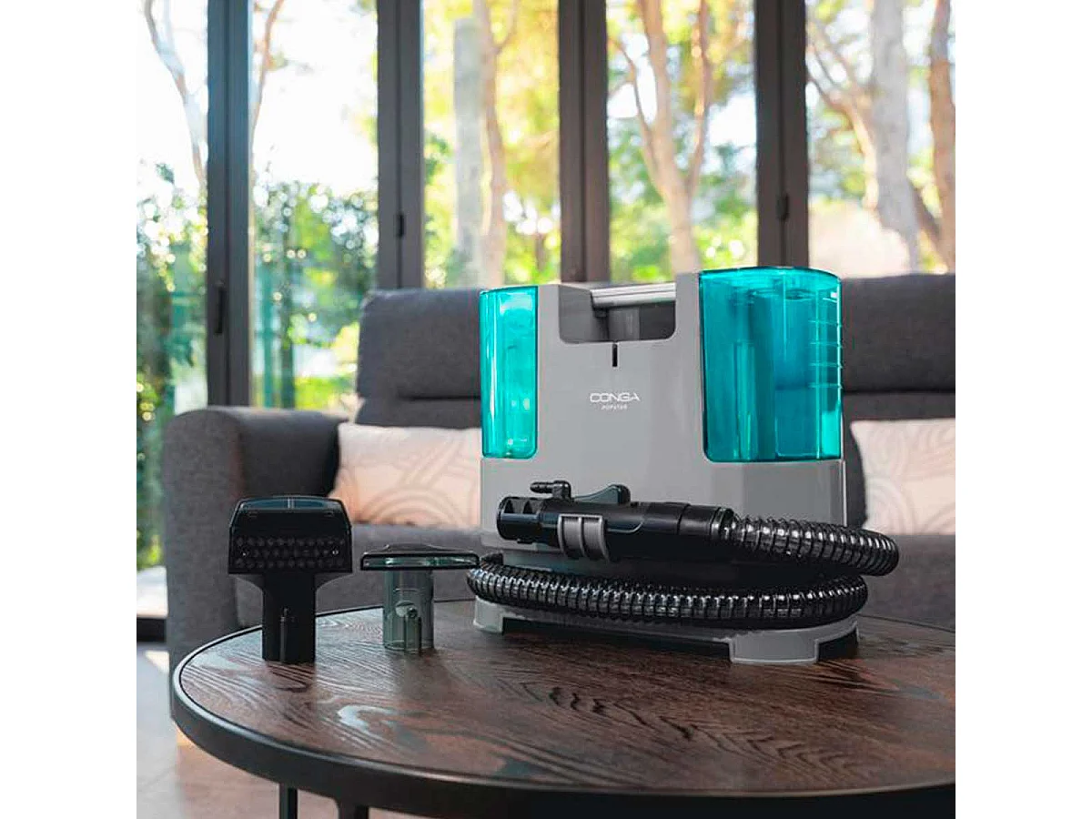 Aspirador de tapicerías Cecotec Conga PopStar 3000 CarpetClean 400W 3 en 1 doble depósito negro