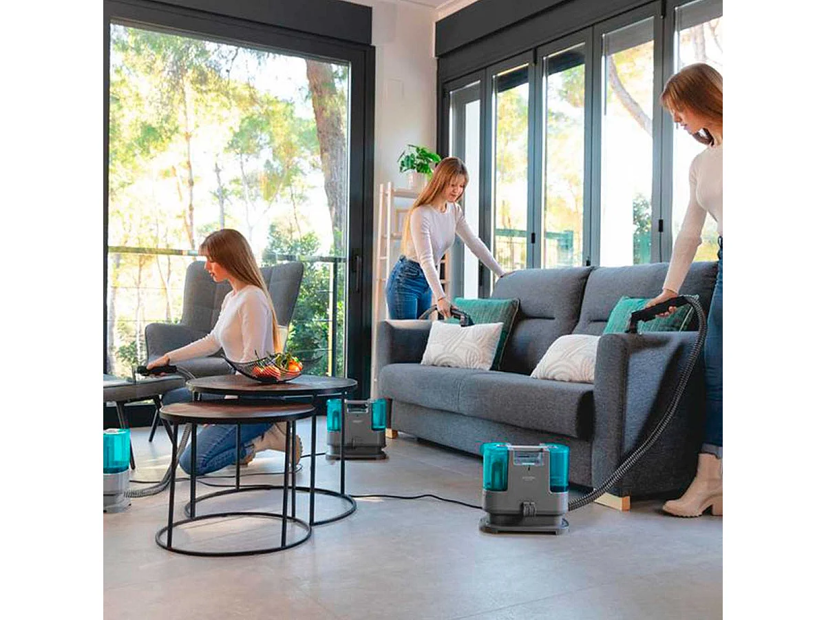 Aspirador de tapicerías Cecotec Conga PopStar 3000 CarpetClean 400W 3 en 1 doble depósito negro