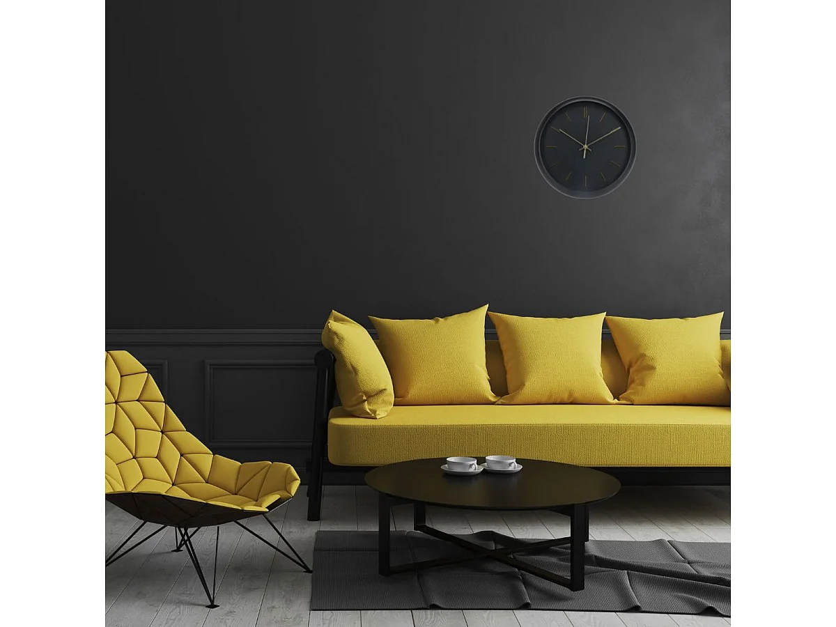 Reloj de pared Sintra diseño redondo negro Ø30 cm