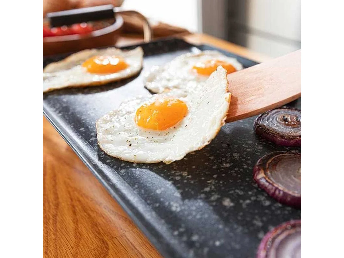 Plancha de asar eléctrica Cecotec Tasty&Grill 3000 RockWater XL 2400W negro